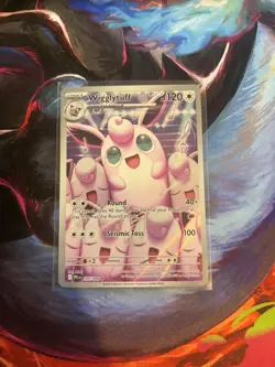 Pokemon TCG Card Wigglytuff 105/094 Phantasmal Flames Illustration Rare - NM - Image 1