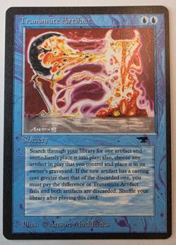 MTG - Transmute Artifact - RARE, Sorcery, MINT, Vintage, Antiquities - 0014 - Image 1