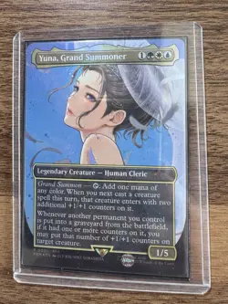Mtg Yuna, Grand Summoner Borderless Promo Foil NM Final Fantasy - Image 3