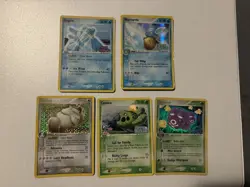 Stamped Pokemon Cards EX Crystal Guardians Delta Species Deoxys Holon Phantoms - Image 1