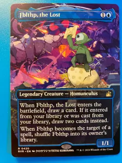 MTG 1x ANIME BORDERLESS Fblthp, the Lost 420 Ravnica Remastered Magic the x1 NM - Image 1