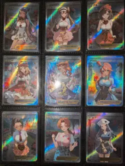 Misty Valentines CUSTOM Waifu Holo Textured Full Art Trainer Card Pokemon - Image 4