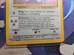 Pokemon Card Clefairy 5/102 Holo Rare Base Set #2 - Image 2