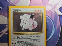 Pokemon Card Clefairy 5/102 Holo Rare Base Set #2 - Image 3