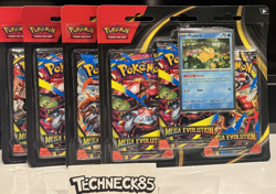 POKEMON TCG Mega Evolution PSYDUCK 3 Pack Blister / 31 Cards / SEALED NEW - Image 1