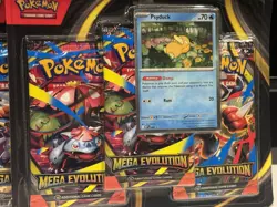 POKEMON TCG Mega Evolution PSYDUCK 3 Pack Blister / 31 Cards / SEALED NEW - Image 2