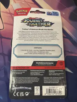 Pokemon Journey Together Booster +SCRAGGY PROMO Checklane Blister SEALED NEW - Image 2