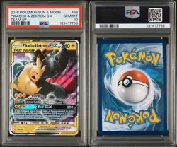 Pokemon Pikachu & Zekrom GX 33/181 Team Up Tag Team #33 GEM MINT PSA 10 - Image 1