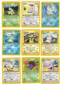 Pokemon 1st Edition Neo Genesis Non Holo Complete Set Near Mint - MINT 92 Cards - Image 4