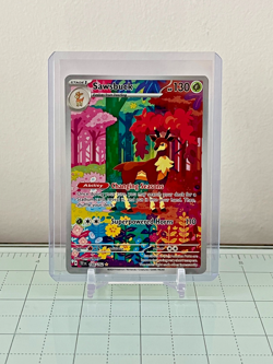 Pokemon Temporal Forces Sawsbuck Illustration Rare 166/162 Scarlet & Violet Gold - Image 1