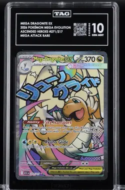 Tag 10- Mega Dragonite ex 271/217 Mega Attack ASC Pokemon English Gem Mint 10 - Image 1
