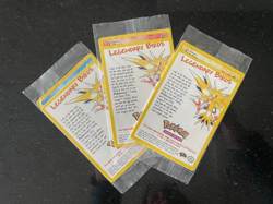Legendary Birds Black Star Promo Pokemon Cards X3 Sealed Packs - Image 1