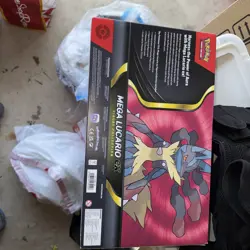 Pokemon TCG Mega Lucario ex Figure Collection Box Sealed New - Image 2