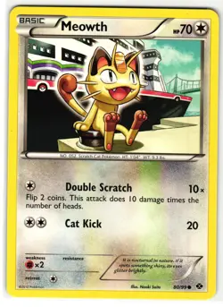 MEOWTH 80/99 NEXT DESTINIES ENGLISH POKEMON TCG - Image 1