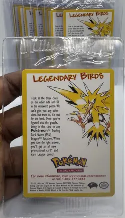 Pokemon Legendary Birds Moltres Black Star Movie Promo ~ SEALED & RANDOM - Image 1