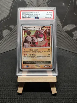 2008 Pokemon Black Star Promo #DP29 Rhyperior LV.X Holo PSA 8 - Image 1