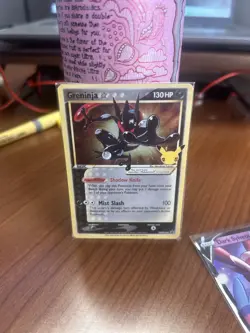 Pokemon Greninja Star Holo Promo SWSH144 Sword & Shield Basic 130 HP Mist Slash - Image 1