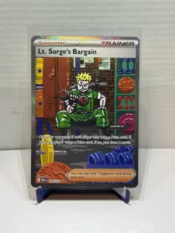 2025 Pokemon Lt. Surge's Bargain Special Illustration Rare #185/132 - Image 1