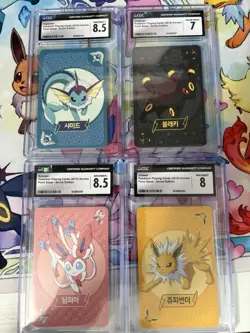Pokemon Playing Cards. Korean Point Salad Eevee Edition Graded Card Lot - Image 1
