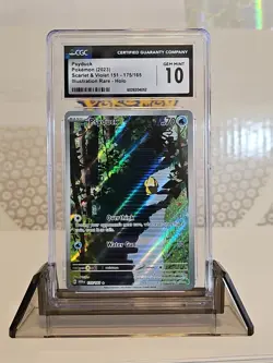 Psyduck 175/165 S&V 151 🔥 Illustration Rare CGC GEM MINT 10 2023 Pokemon TCG - Image 1