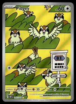 2023 Scarlet & Violet Series - Obsidian Flames Pidgey Illustration Rare #207 - Image 1
