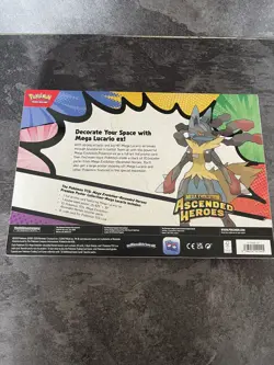 Pokemon TCG Ascended Heroes Premium Poster Collection Mega Lucario New & Sealed - Image 3