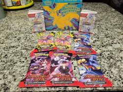 Pokemon Sealed Lot Ascended Heroes Etb Prismatic Evolutions Booster Bundle More - Image 1