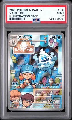 2023 POKEMON PAR EN-PARADOX RIFT | ILLUSTRATION RARE #190 VANILLISH PSA 9 - Image 1