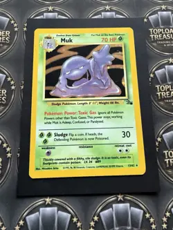 Pokemon Muk Holo Rare Fossil 13/62 Unlimited 1999 - Image 2