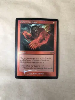 Monstrous Rage Retro Promo magic the gathering - Image 1
