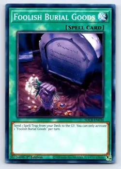 Foolish Burial Goods Common Structure Deck: Lair of Darkness SR06-EN026 LP - Image 1