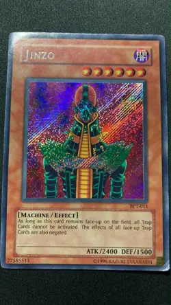 Vintage Yu-Gi-Oh! Jinzo (BPT-011 Secret Rare) 2003 Promo Light Play - Image 1