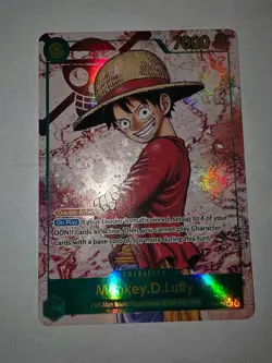 Bandai One Piece CCG Monkey.D.Luffy OP13-118 SEC Holo Double Attack Carrying on… - Image 1