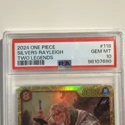 2024 ONE PIECE OP08-TWO LEGENDS #118 SILVERS RAYLEIGH PSA 10 - Image 3