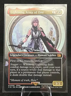 MTG Lightning, Army of One (0320) (Borderless) Final Fantasy - Image 1