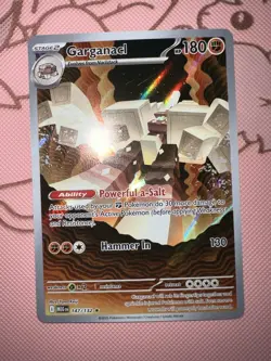 Pokemon TCG Garganacl 147/132 Illustration Rare Holo ME01 Mega Evolution NM - Image 1
