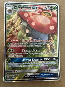 Vileplume GX (Full Art) - Cosmic Eclipse 211/236 Ultra Rare Full Art Pokemon TCG - Image 1