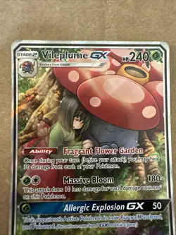 Vileplume GX (Full Art) - Cosmic Eclipse 211/236 Ultra Rare Full Art Pokemon TCG - Image 3