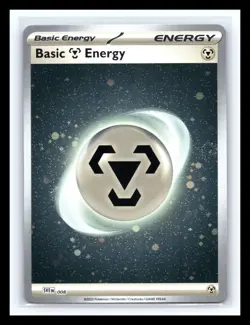 💥 Pokemon TCG Metal Energy Cosmos Holo SVE 008 Pokemon 151 w/ 2 Swirls - Image 1