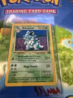 Pokemon Nidoqueen Jungle 07/64 Holo Rare Unlimited 1999 English Vintage LP+ - Image 2