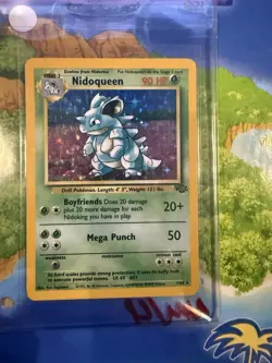 Pokemon Nidoqueen Jungle 07/64 Holo Rare Unlimited 1999 English Vintage LP+ - Image 3