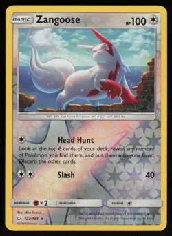 Zangoose 132/181 Reverse Holo: Team Up Pokemon TCG Near Mint - Image 1