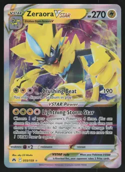Zeraora VStar 55/159: Crown Zenith Pokemon TCG Near Mint - Image 1