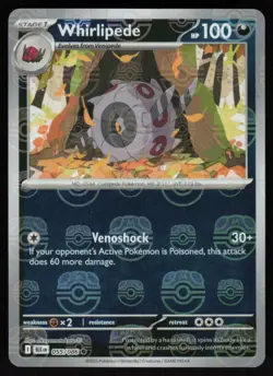 Whirlipede 055/086 Master Ball: Black Bolt Pokemon TCG Near Mint - Image 1