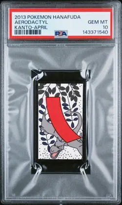 2013 POKEMON HANAFUDA KANTO APRIL AERODACTYL PSA 10 - Image 1