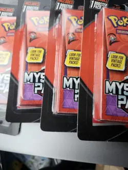 Lot Of 6 NEW SEALED 2025 Pokemon Mystery Pack Mewtwo Possible Vintage Chase Pack - Image 3