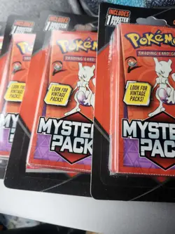 Lot Of 6 NEW SEALED 2025 Pokemon Mystery Pack Mewtwo Possible Vintage Chase Pack - Image 4