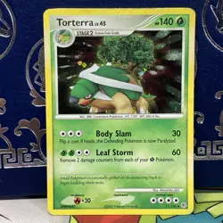 Pokemon HP Torterra DP Diamond & Pearl 17/130 Cosmo Holo Rare DMG - Image 1