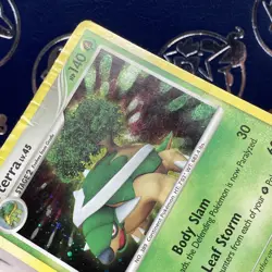 Pokemon HP Torterra DP Diamond & Pearl 17/130 Cosmo Holo Rare DMG - Image 3
