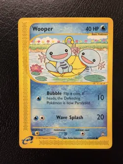 Pokemon TCG Wooper 117/147 Aquapolis Regular LP - Image 1